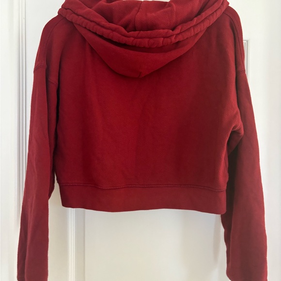 Set active Women's lightweight sweats Burgundy Zip-Up Hoodie- trail - Picture 5 of 5